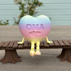 Oma Herz mit Wackelbeinen - Muttertag - Dankeschön